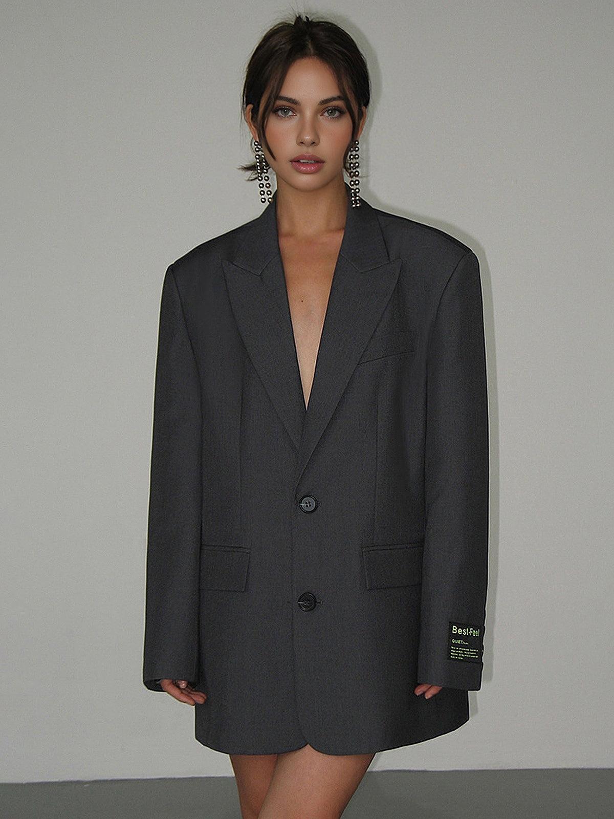 Blazer_Dames_Oversized_Revers_Jurk_Nederland_Belgie_Victoria_Mae