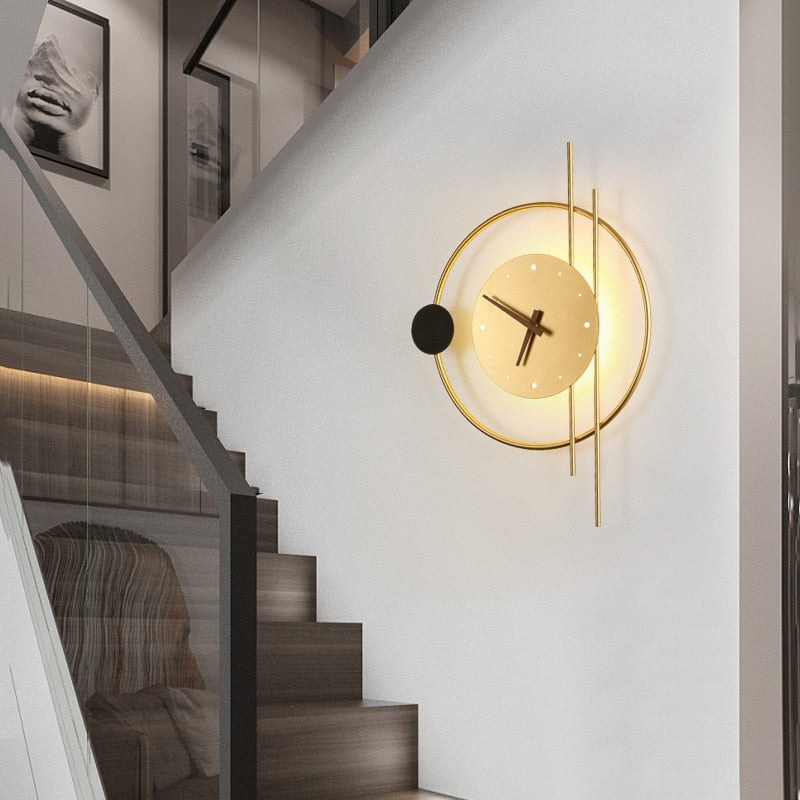 Bibi | Moderne Wandlamp Met Ingebouwde Klok