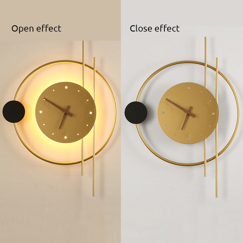 Bibi | Moderne Wandlamp Met Ingebouwde Klok