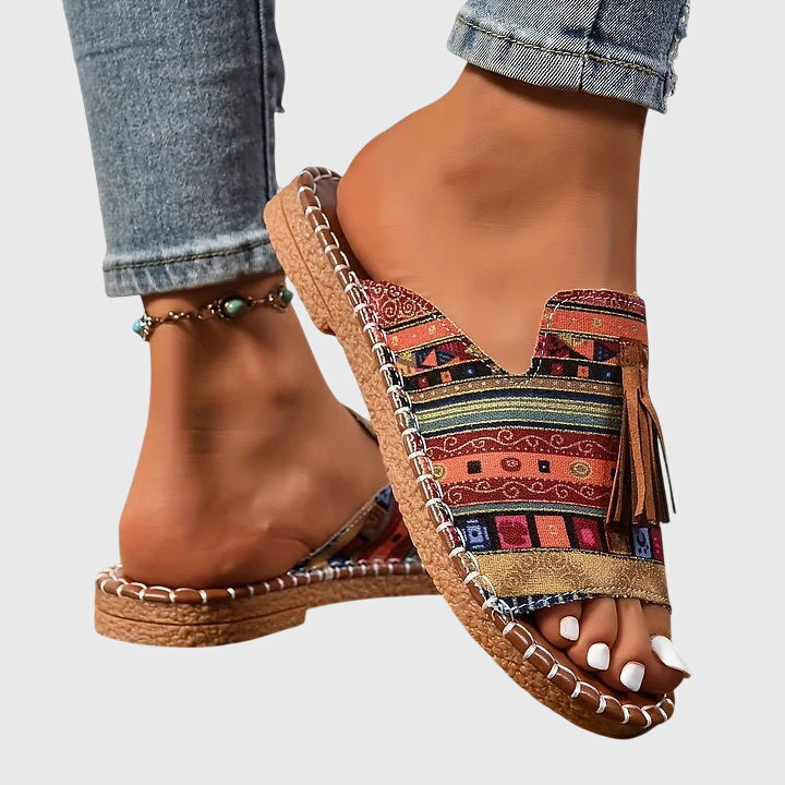 Bohemian Sandalen Met Open Teen | Navando