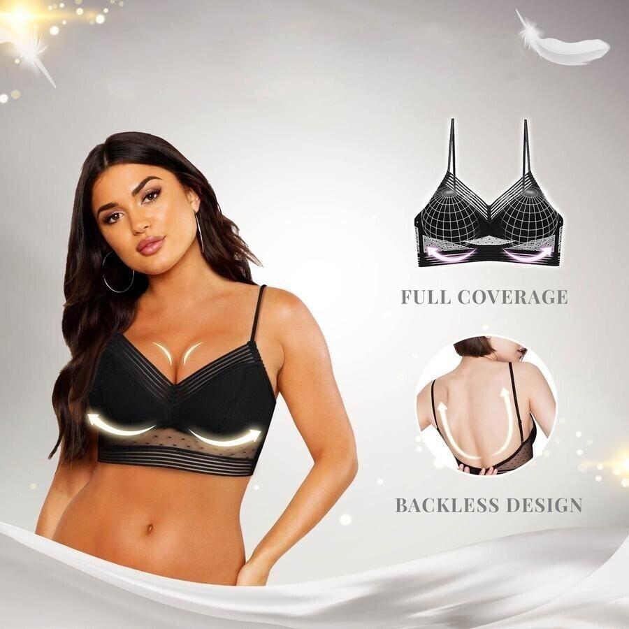 Soutien-gorge push-up sans armatures avec dos ouvert pour femmes | Navando