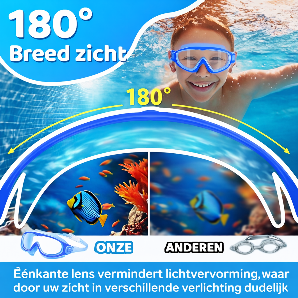Brede En Comfortabele Panoramische Zwembril | Navando