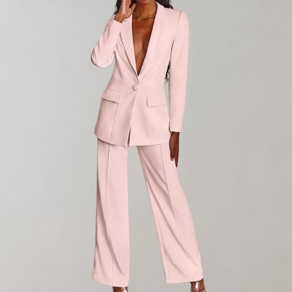 Ensemble blazer et pantalon sur mesure – Costume ajusté pour femmes