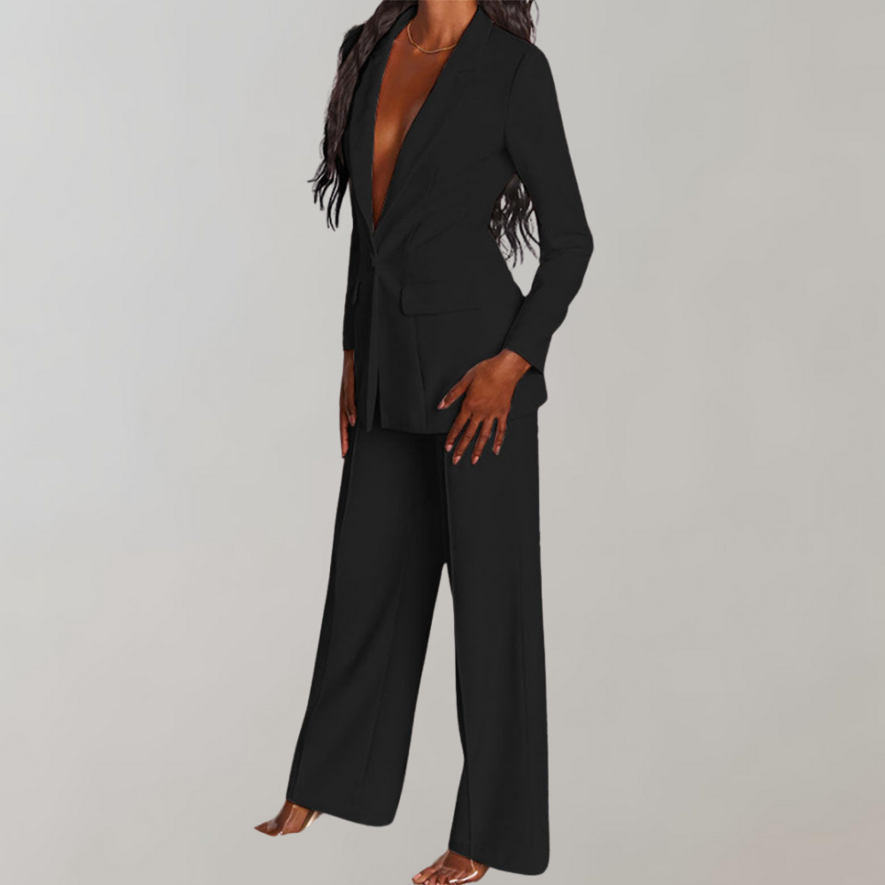 Ensemble blazer et pantalon sur mesure – Costume ajusté pour femmes