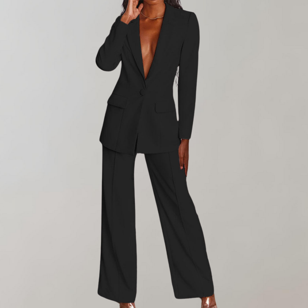 Ensemble blazer et pantalon sur mesure – Costume ajusté pour femmes