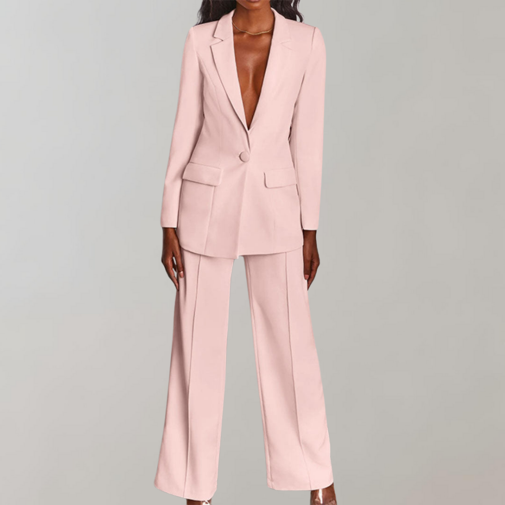 Ensemble blazer et pantalon sur mesure – Costume ajusté pour femmes