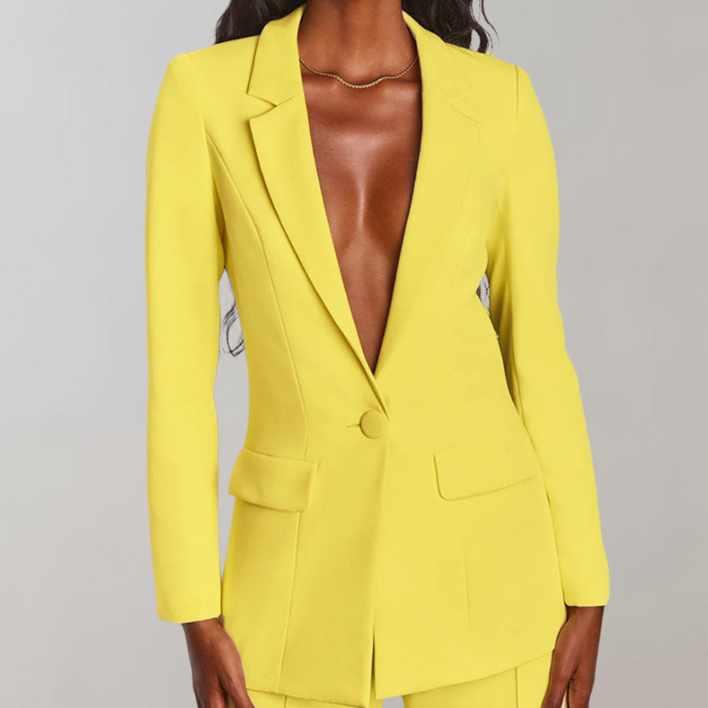 Ensemble blazer et pantalon sur mesure – Costume ajusté pour femmes