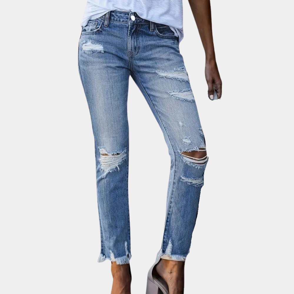 Sienna - Gescheurde Stretch Spijkerbroek Jeans voor Vrouwen