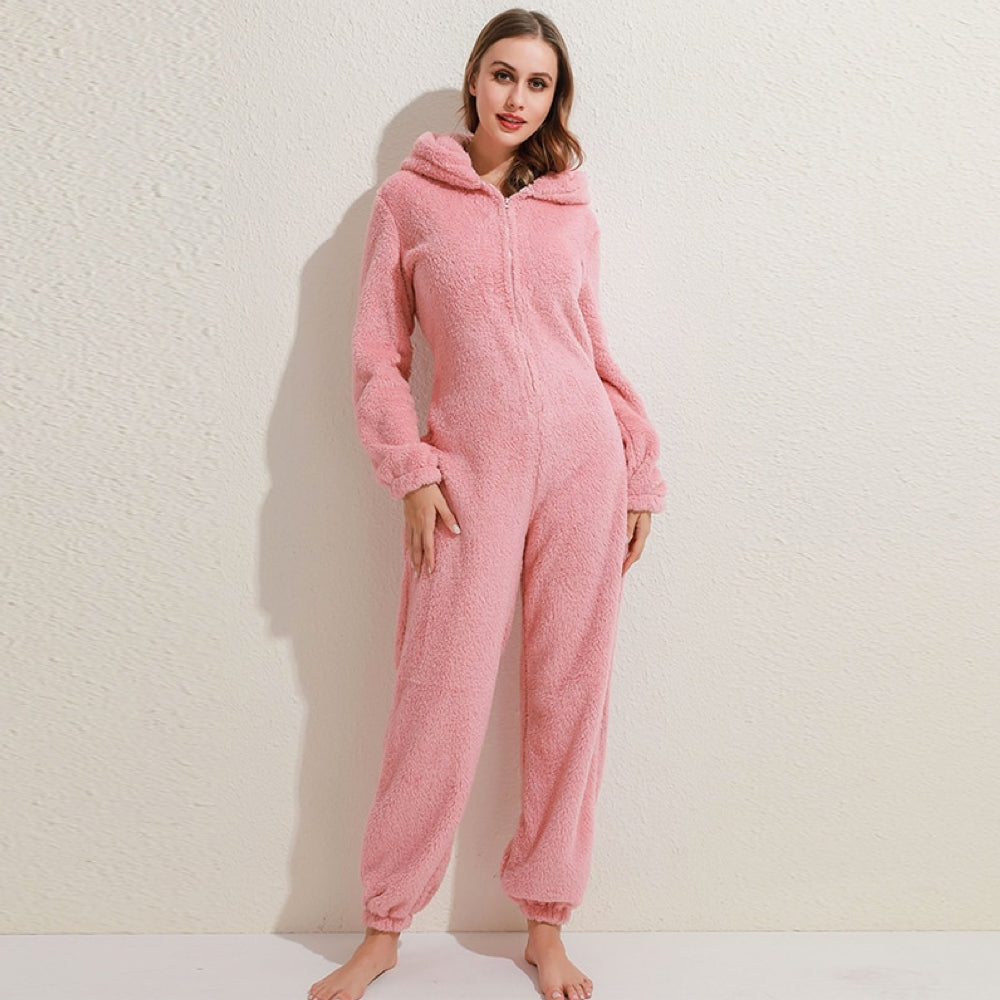 CUDDLECUB | Superzachte fleece onesie met berenoortjes 0