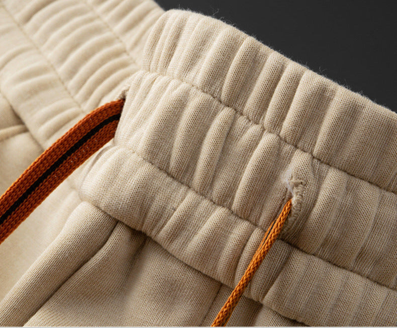 Cade | Katoen en zijde loungewear set met contrasterende trekkoorddetails 7