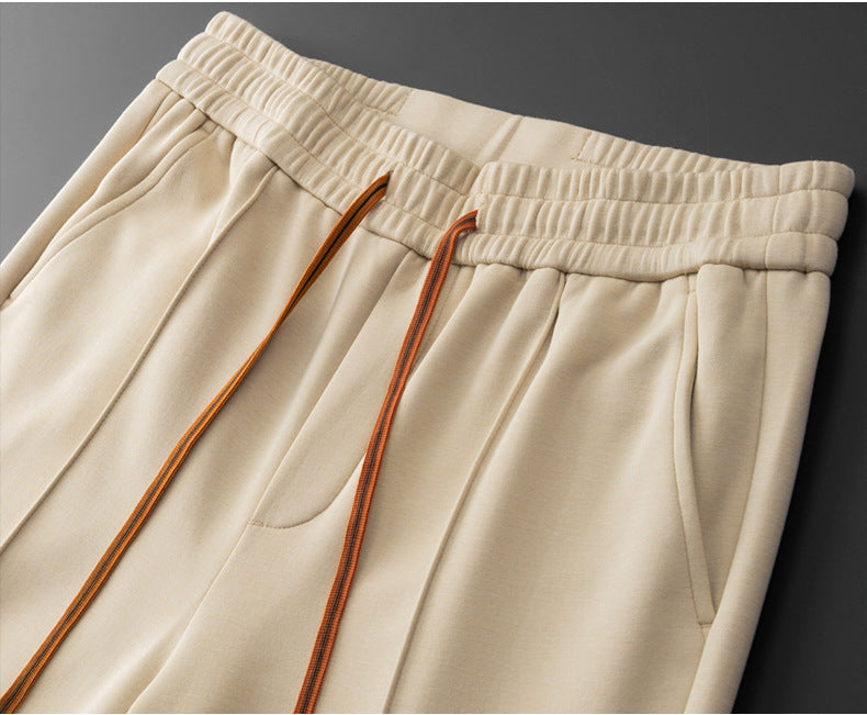 Cade | Katoen en zijde loungewear set met contrasterende trekkoorddetails 8