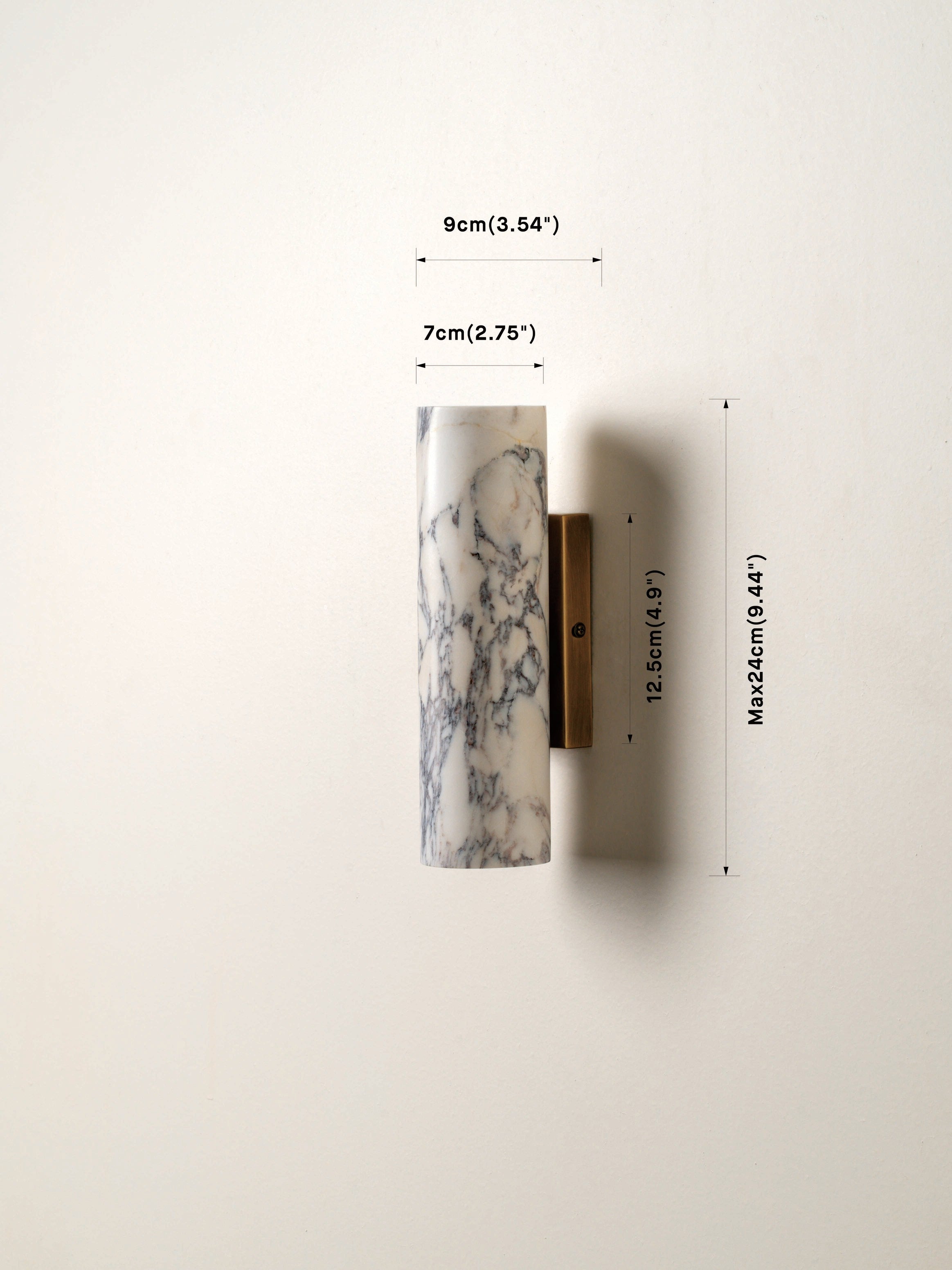 Calla | Italiaans Viola Calacatta marmeren muurlicht 7