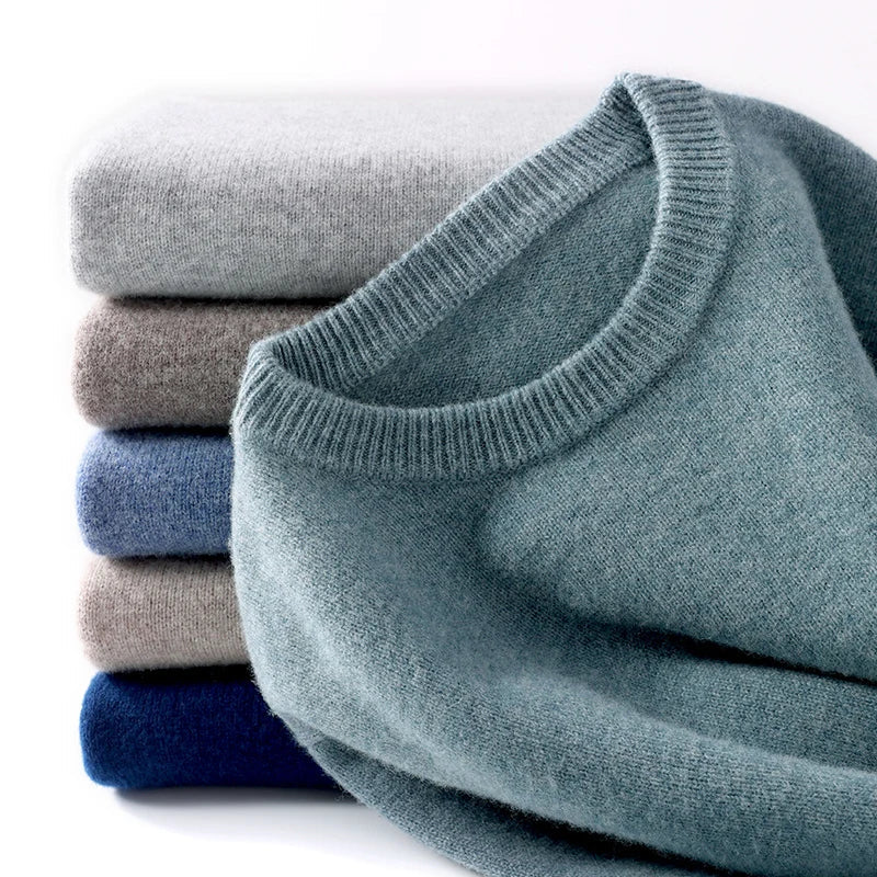 Cameron - Heren Merino Wollen Crewneck Sweater 1