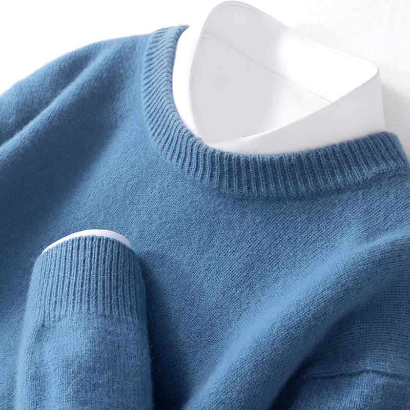 Cameron - Heren Merino Wollen Crewneck Sweater 2