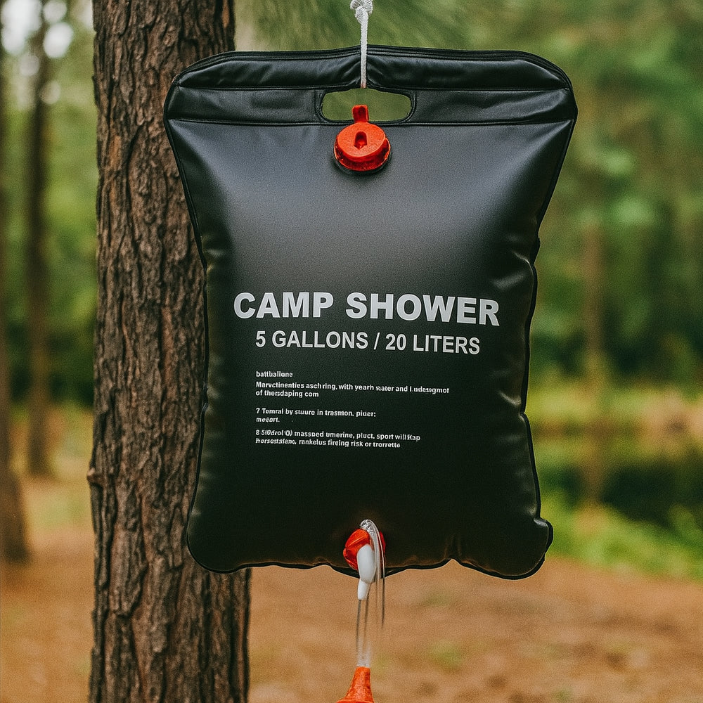 Camp Shower | Zonne-energie verwarmde campingdouche 1