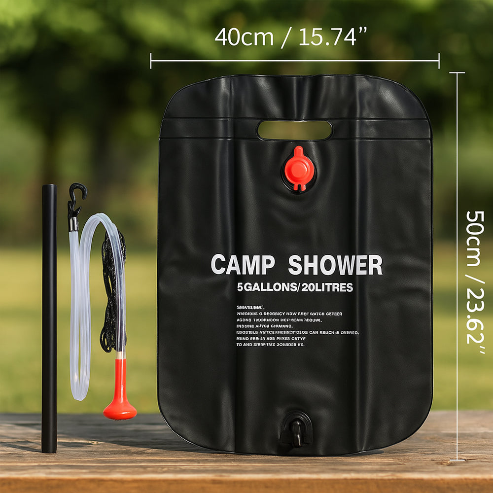 Camp Shower | Zonne-energie verwarmde campingdouche 6