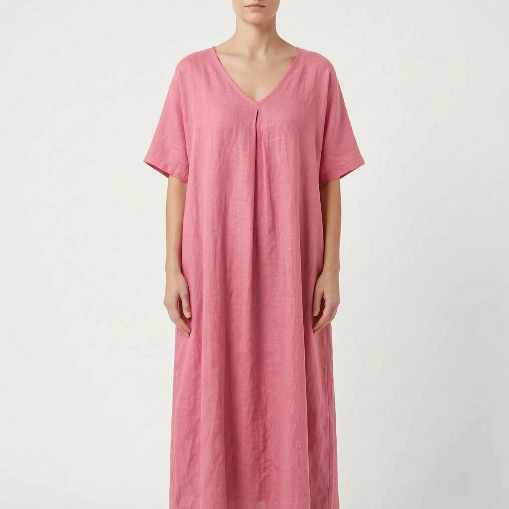 Casual Bruine Zomerjurk | Navando