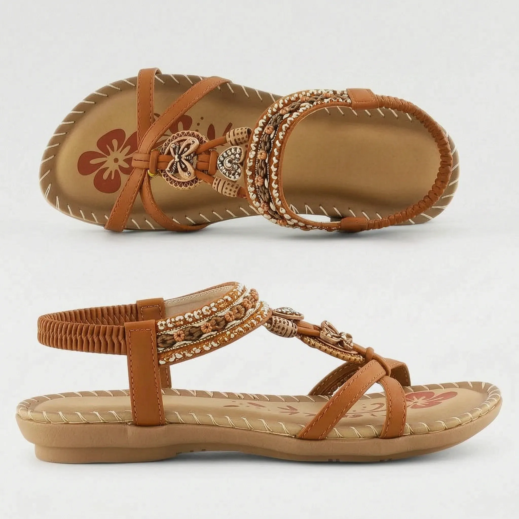 Casual Sandalen Met Elastische Hielband | Navando