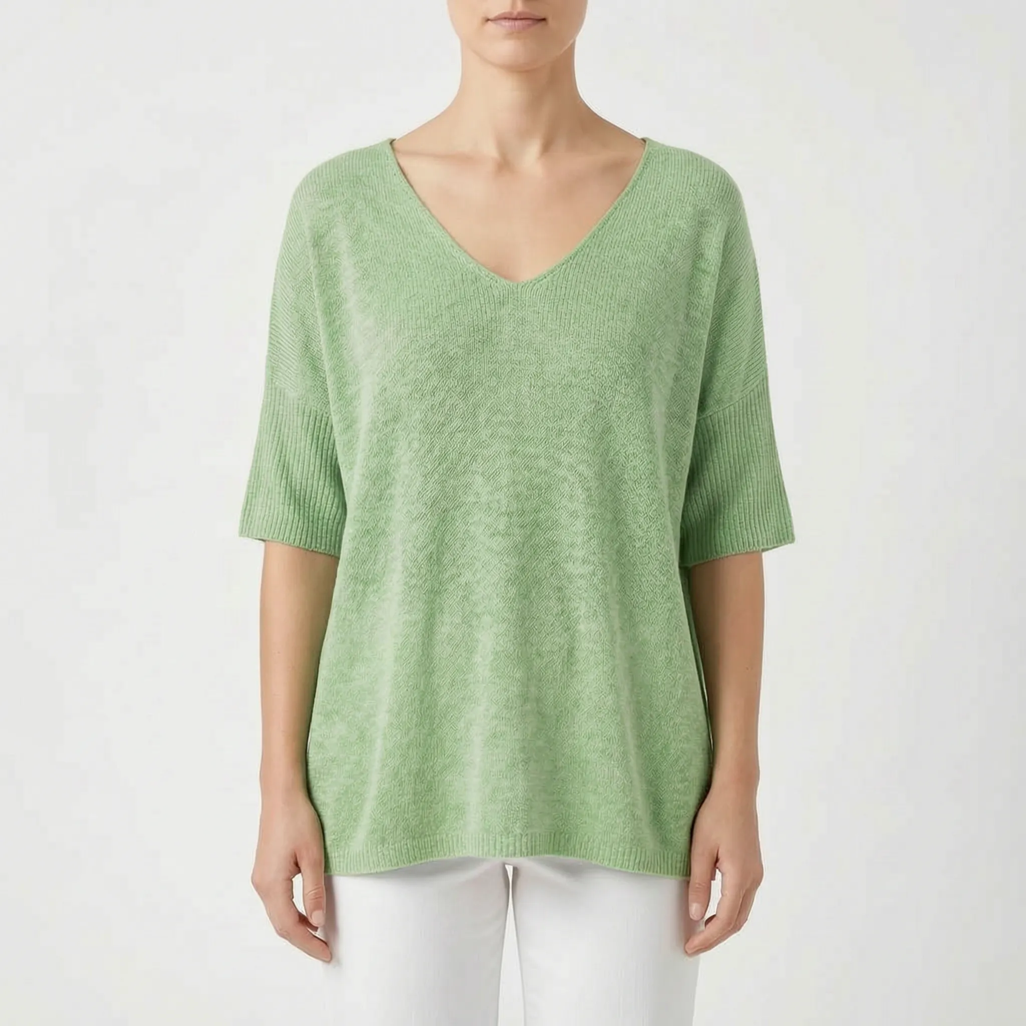 Casual Top Met V-Hals | Navando
