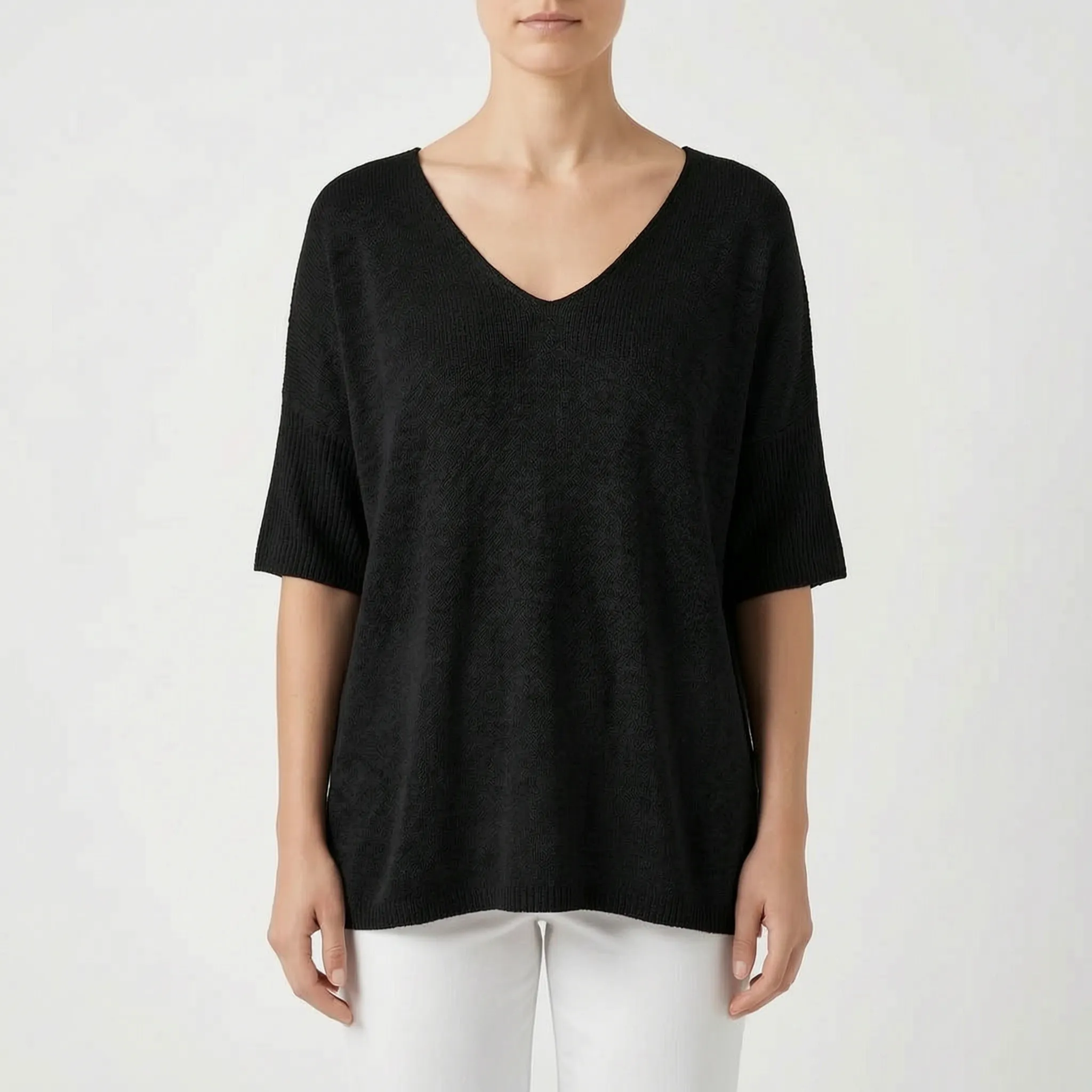 Casual Top Met V-Hals | Navando