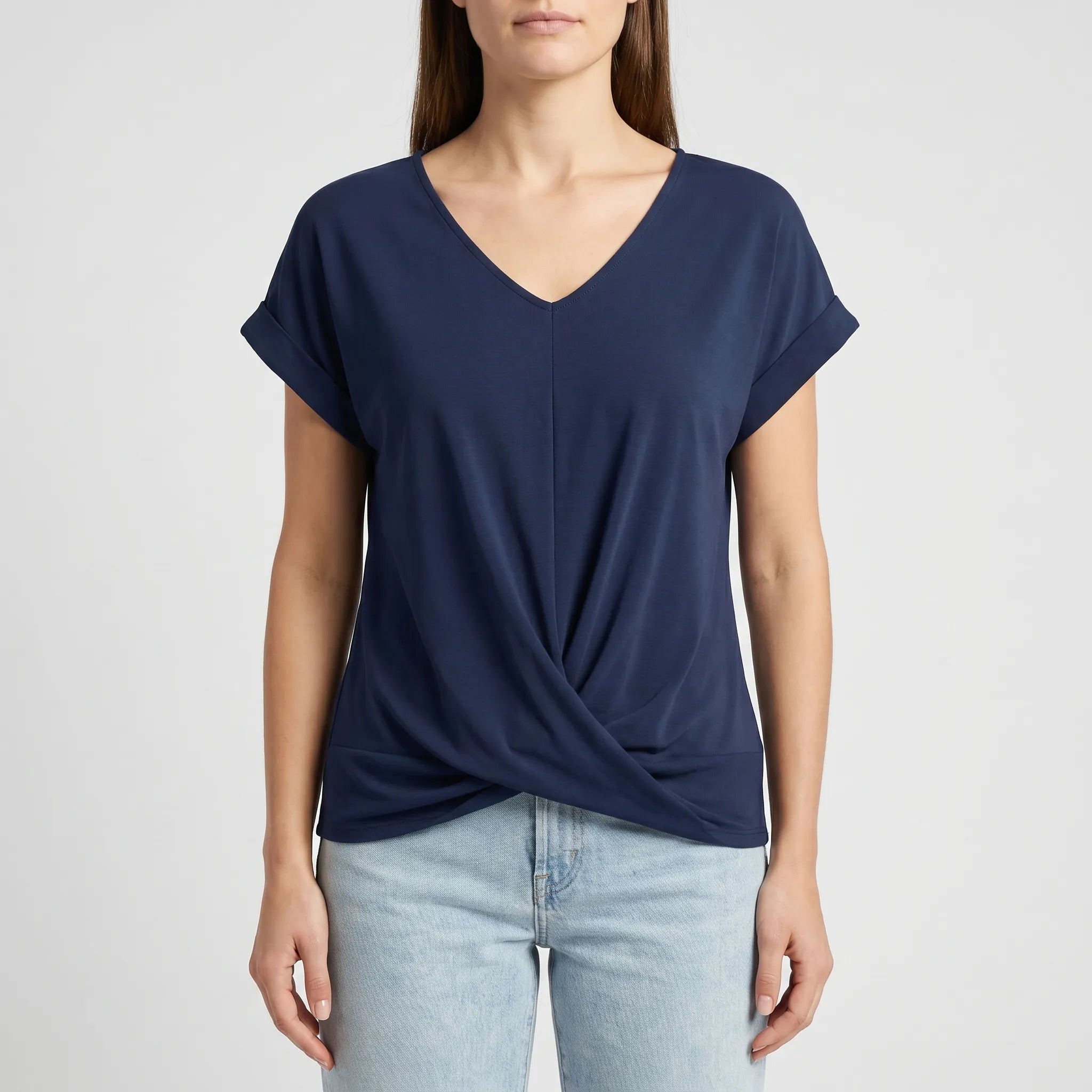 Casual V-Hals Blouse | Navando