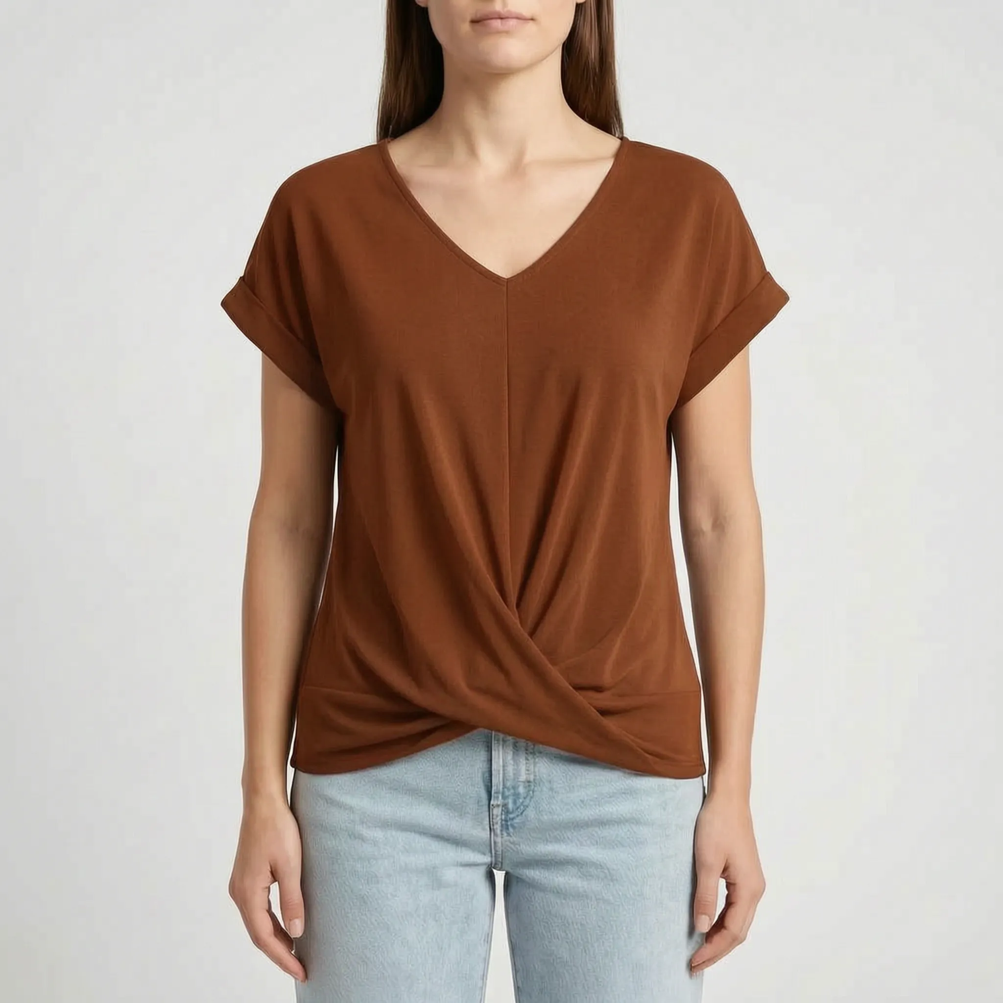 Casual V-Hals Blouse | Navando