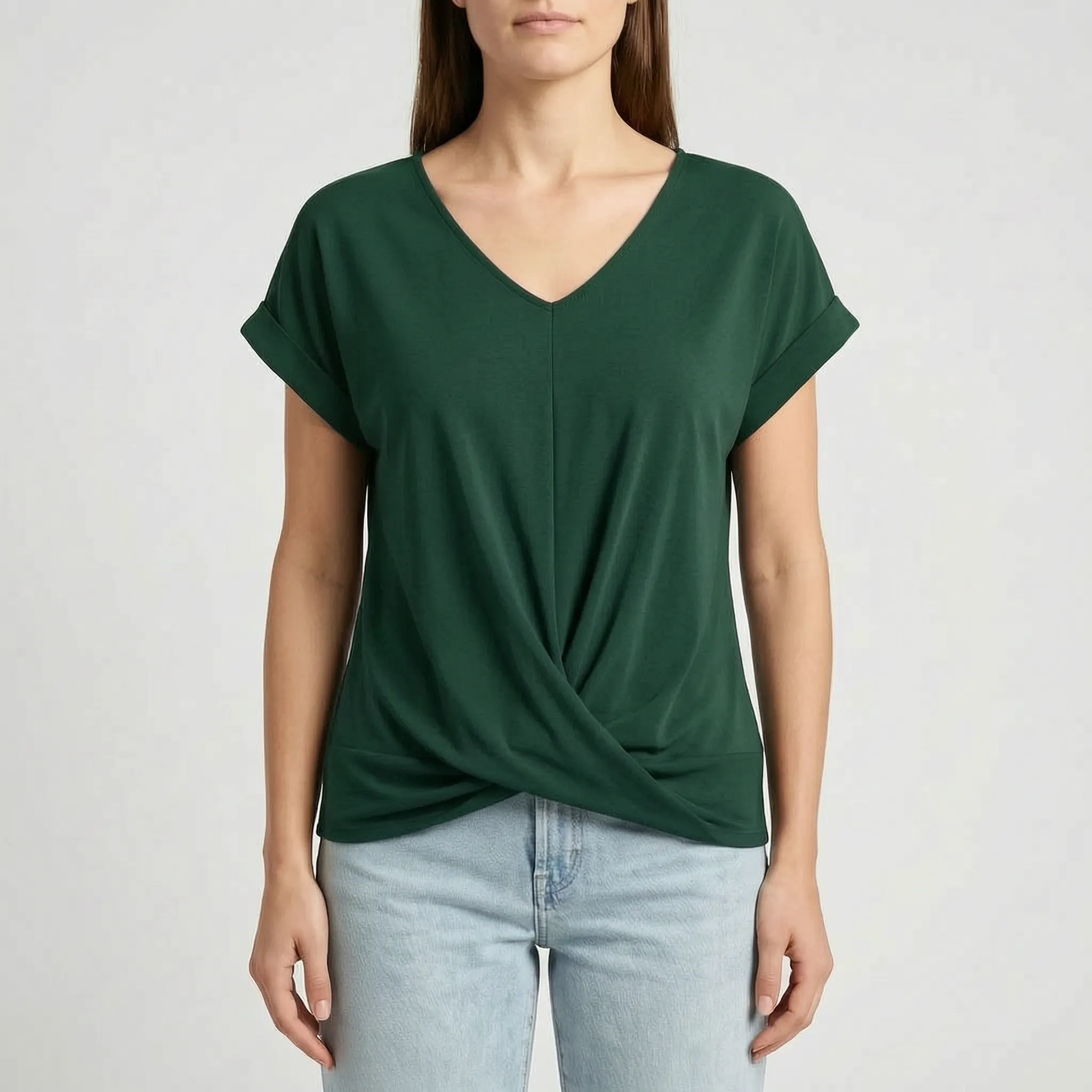 Casual V-Hals Blouse | Navando