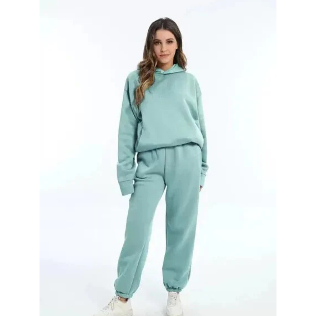 Casual | Tweedelige trainingsset in grote maten 3