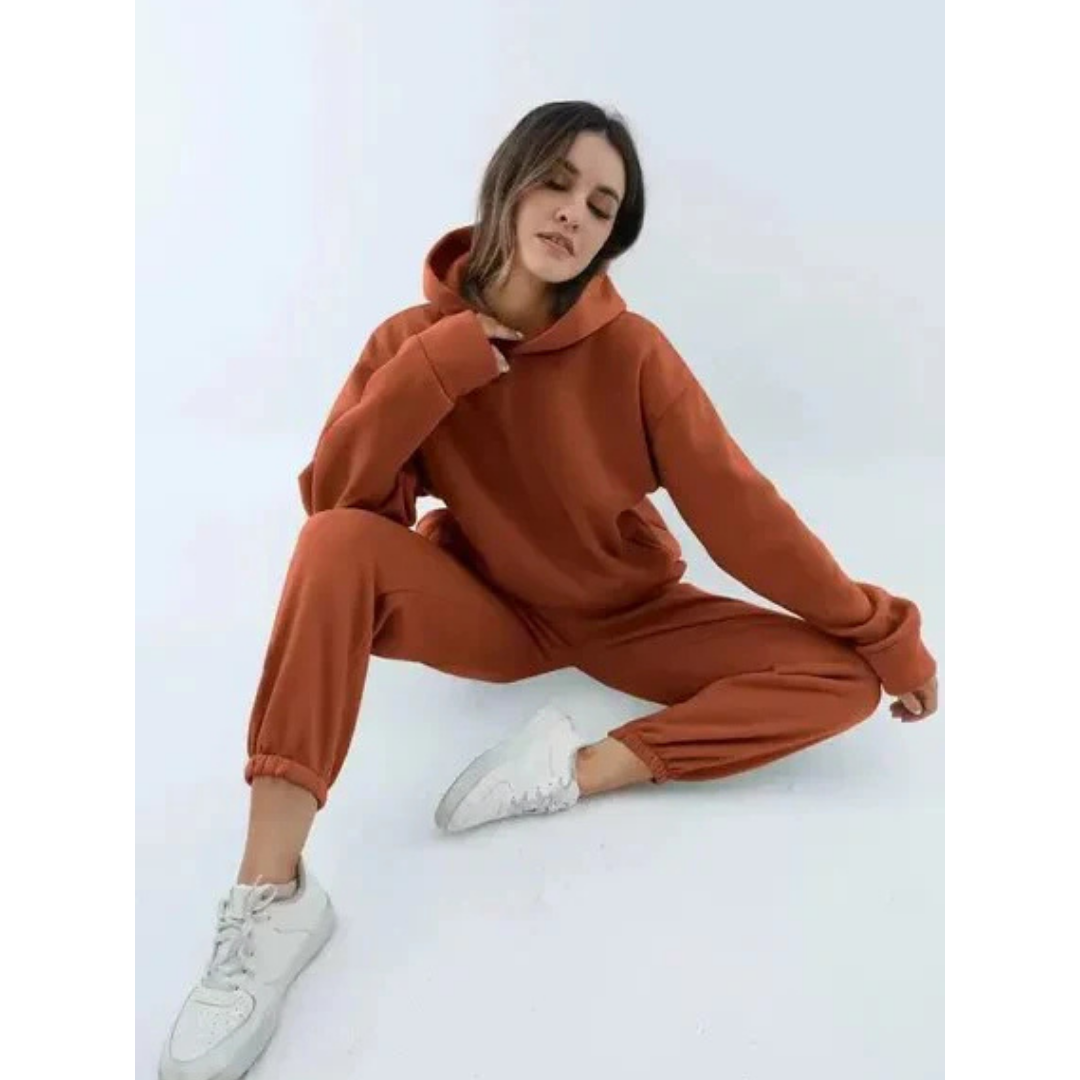 Casual | Tweedelige trainingsset in grote maten 6