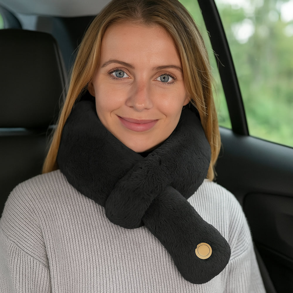 Comfortabel nekkussen met massagefunctie en memory foam 0