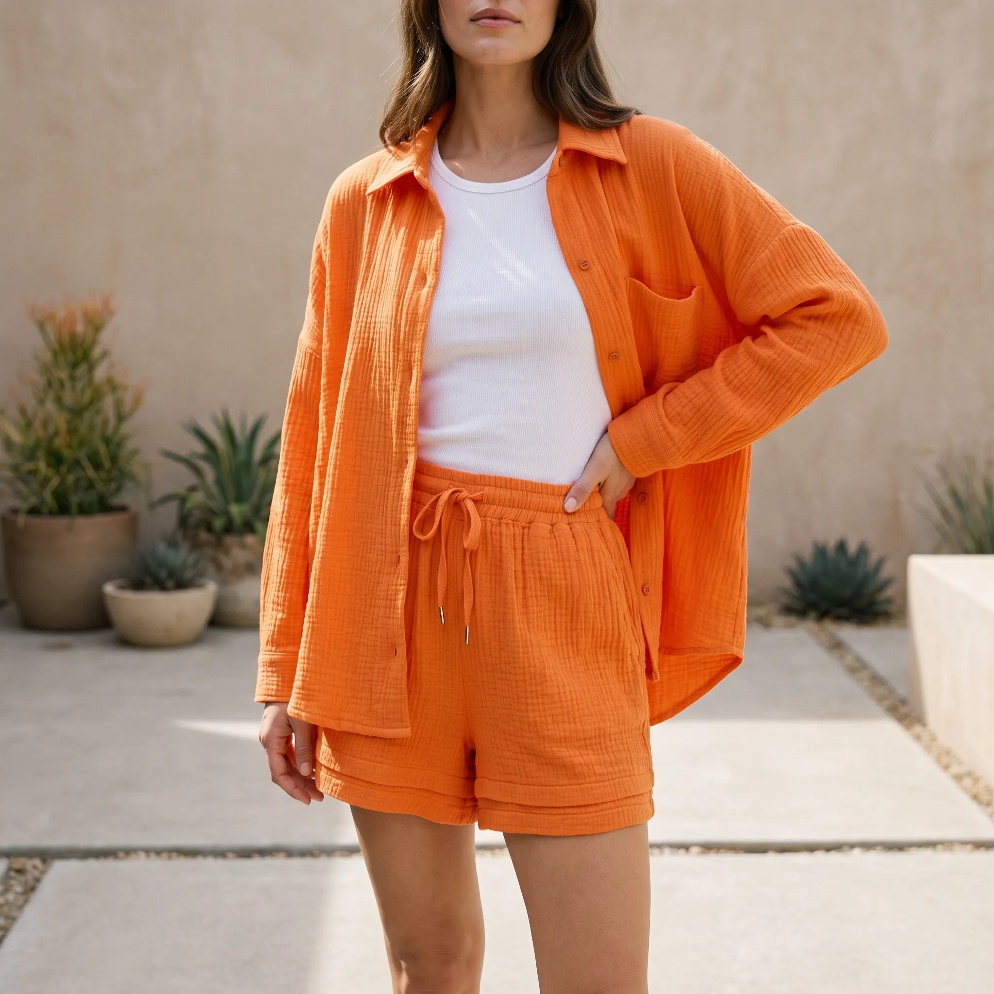 Comfortabele Casual Zomerse Tweedelige Set | Navando