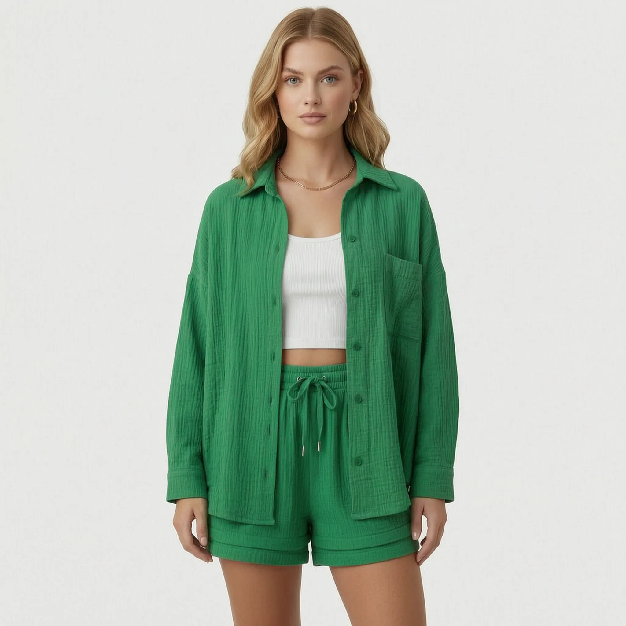 Comfortabele Casual Zomerse Tweedelige Set | Navando