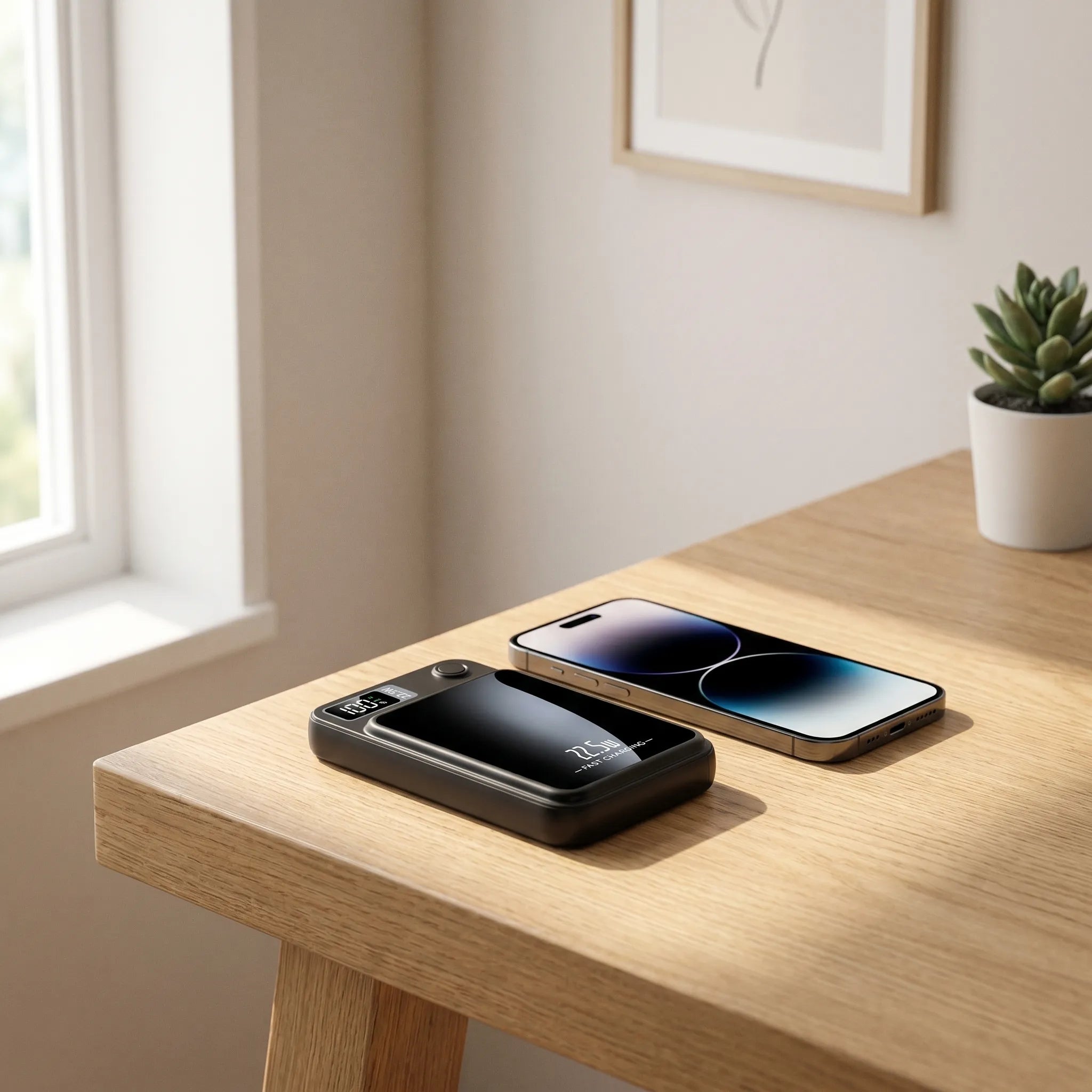 Compacte Draadloze Powerbank | Navando