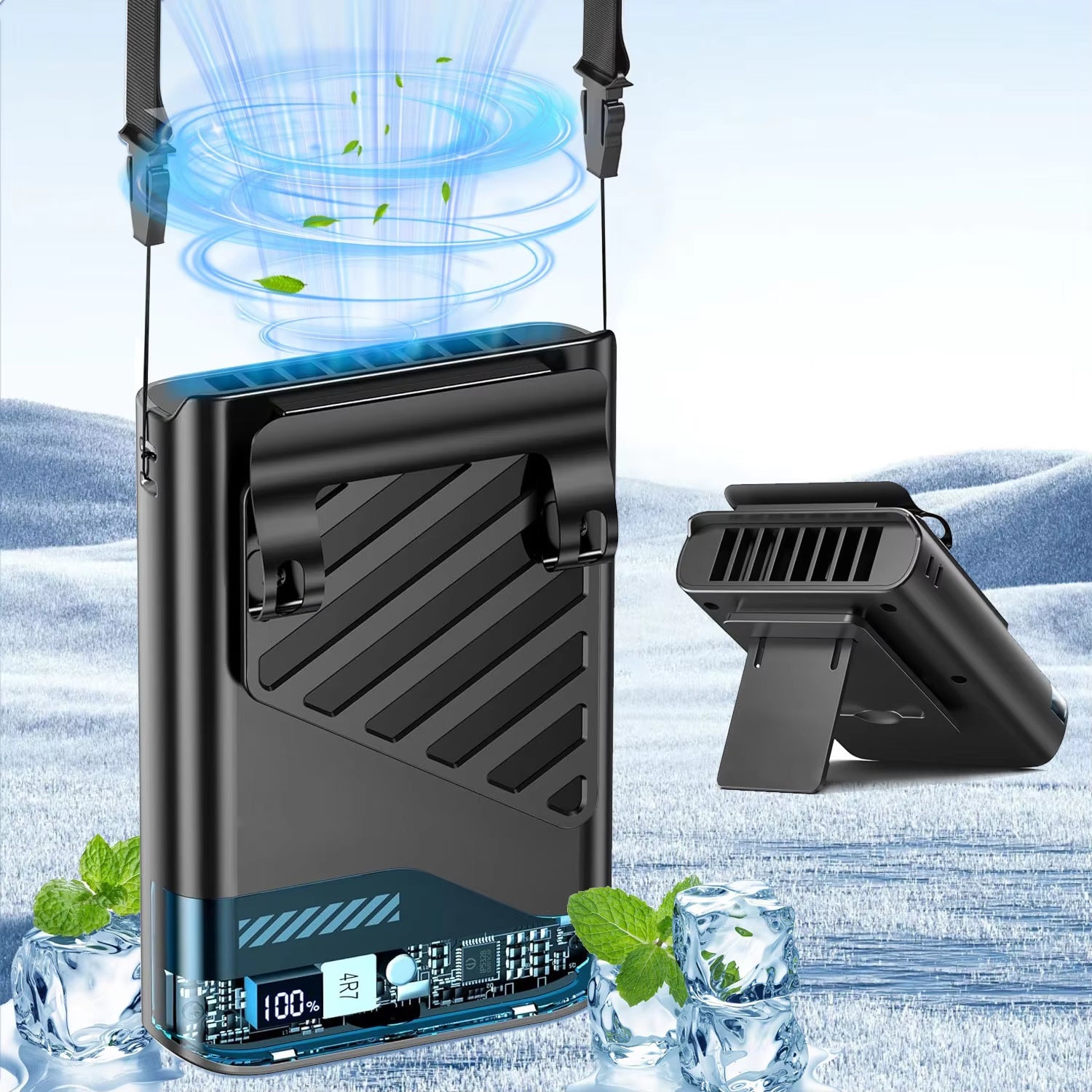 Compacte Draagbare Ventilator Met Kledingclip | Navando