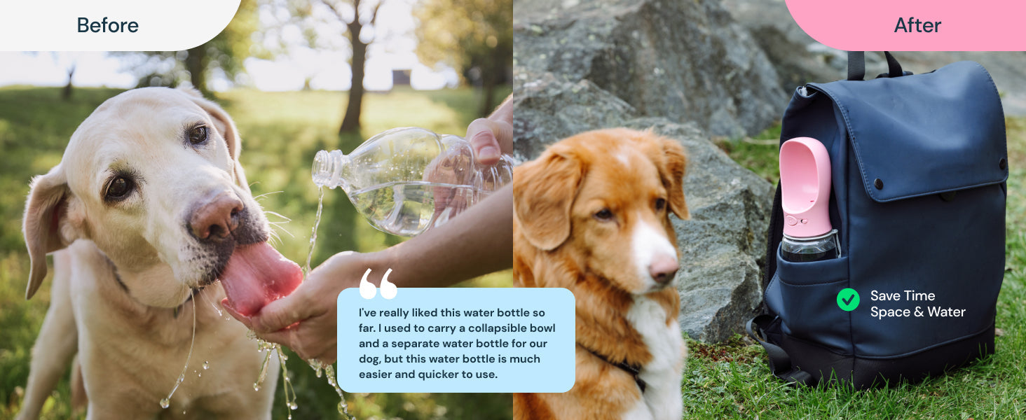 Compacte Honden Drinkfles | Navando
