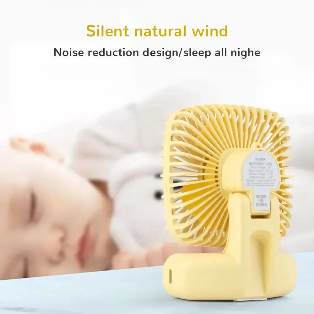 Compacte Oplaadbare Bureauventilator | Navando