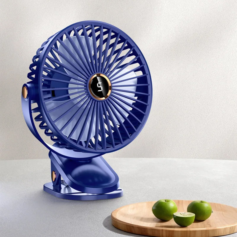 Compacte Oplaadbare Klemventilator | Navando
