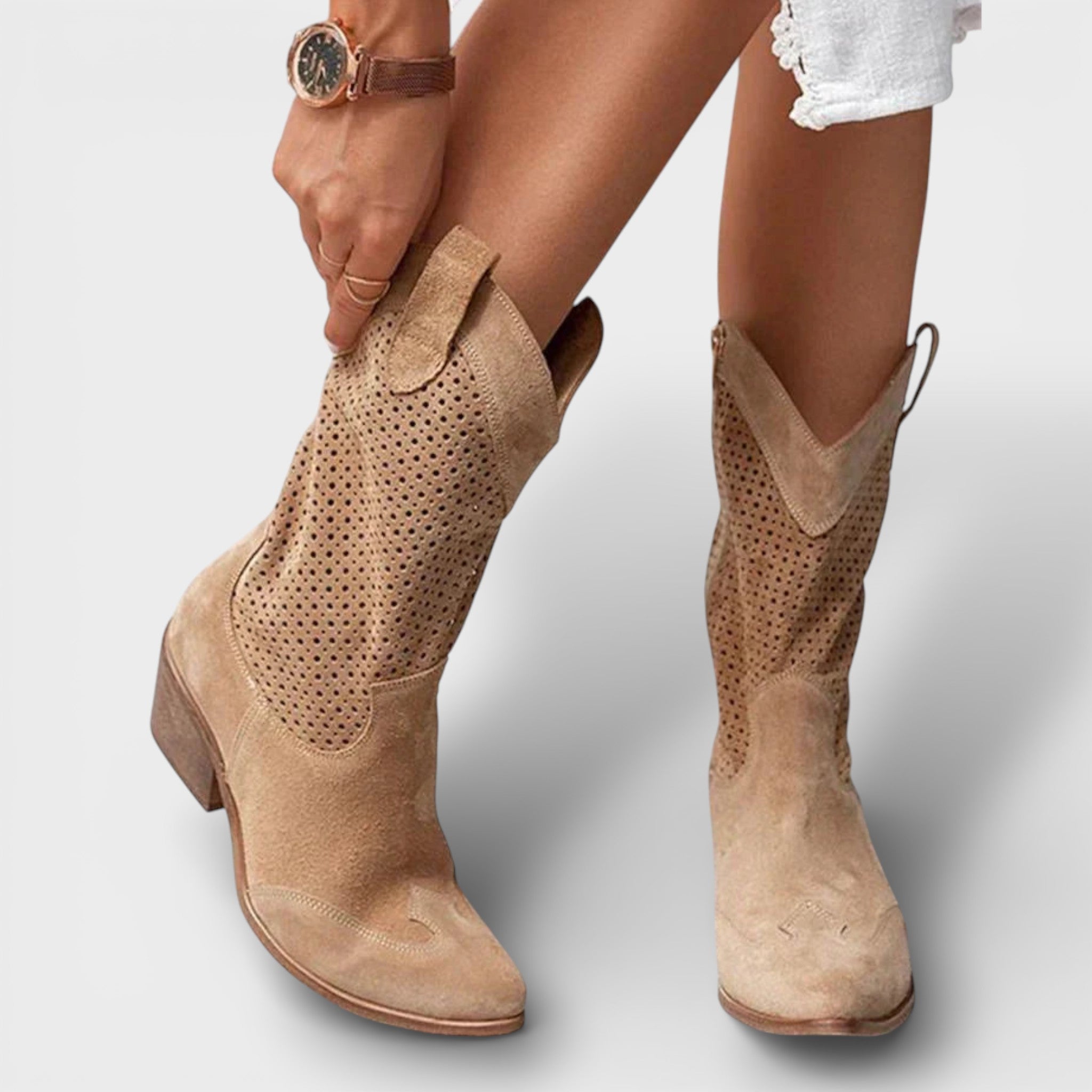 Cowboylaarzen | Zwarte cowboylaarzen met ritssluiting en elegante westernlook 6