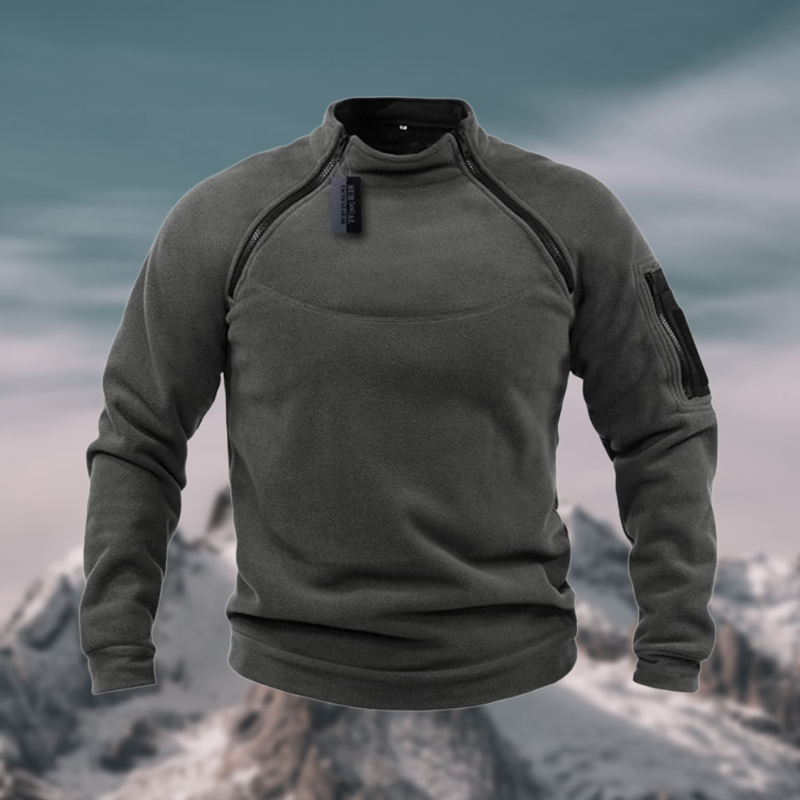Navando | Fleece rits gebreide trui