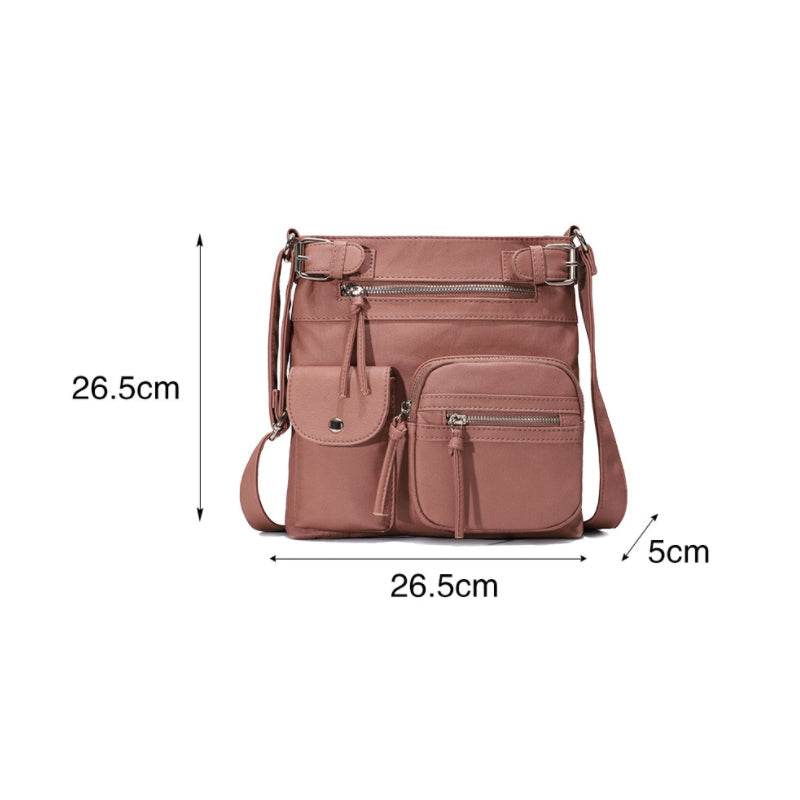 Crossbodytas Met Ritsvakken | Navando