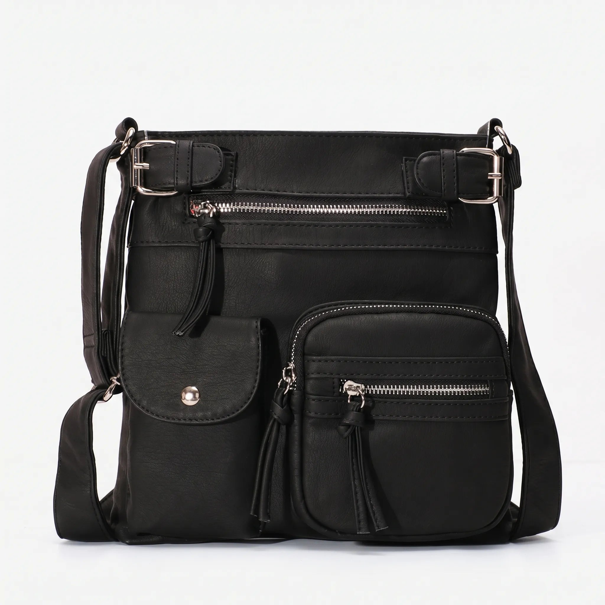 Crossbodytas Met Ritsvakken | Navando