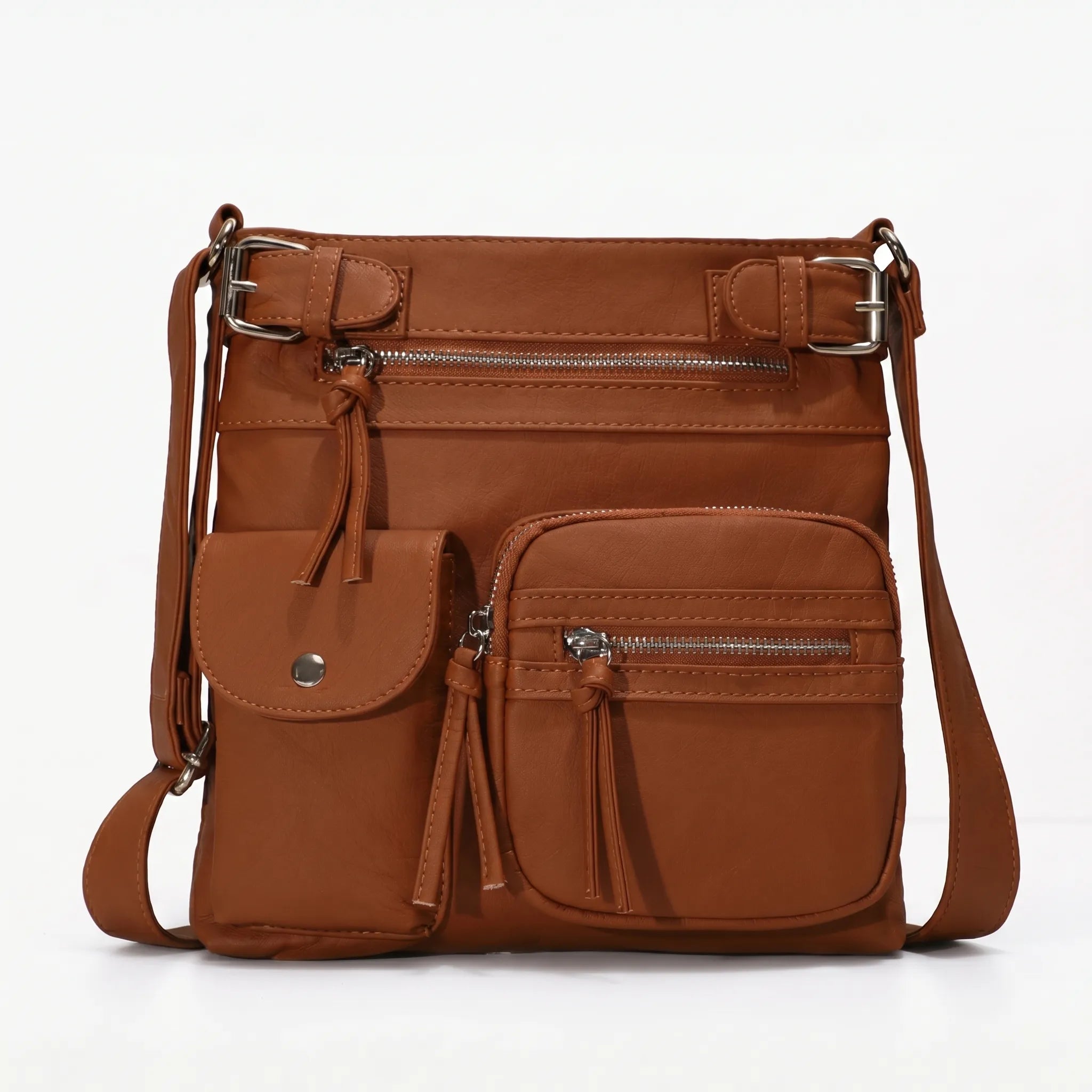 Crossbodytas Met Ritsvakken | Navando