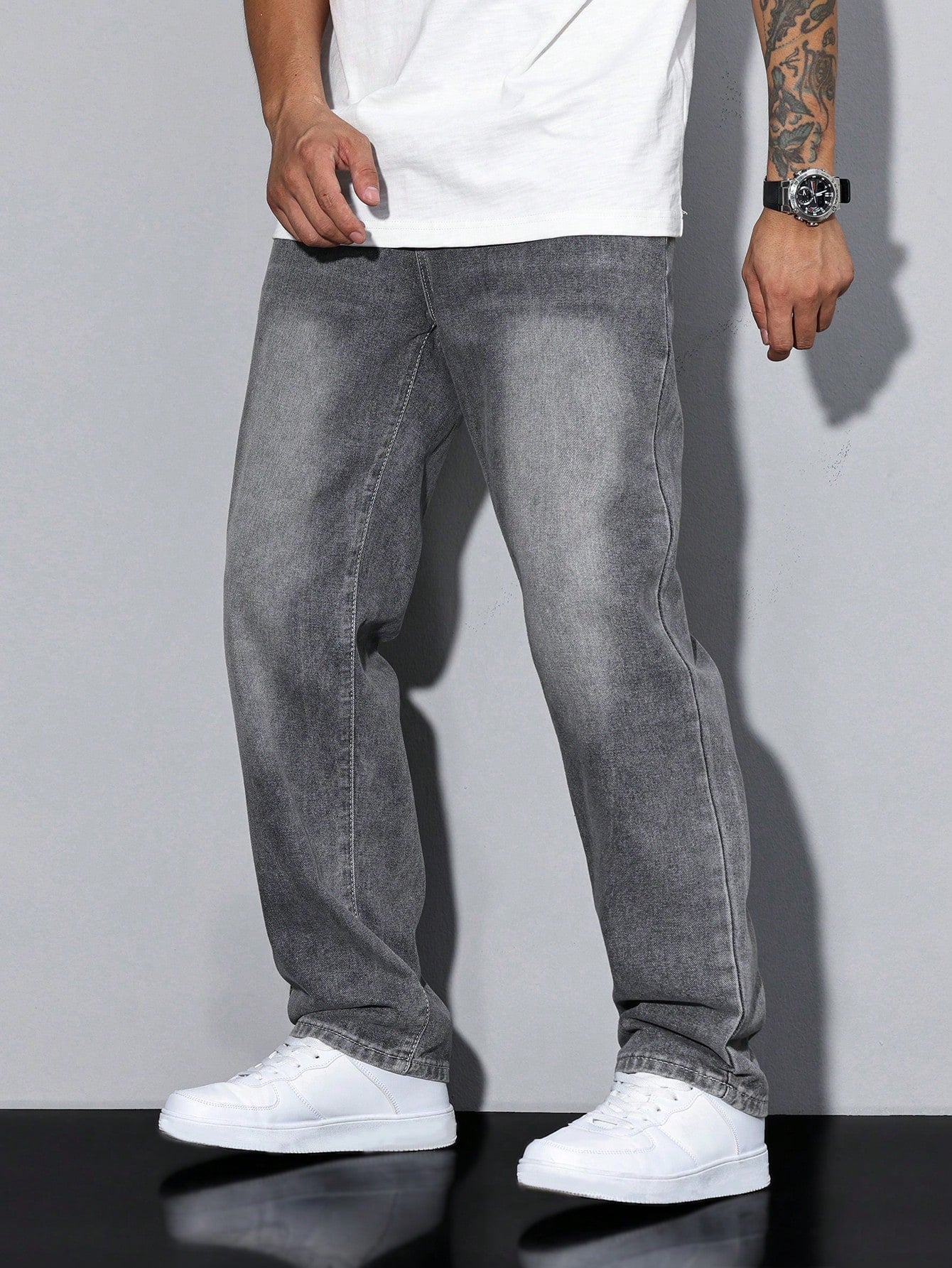 Daan | Losse pasvorm katoenmix jeans 3