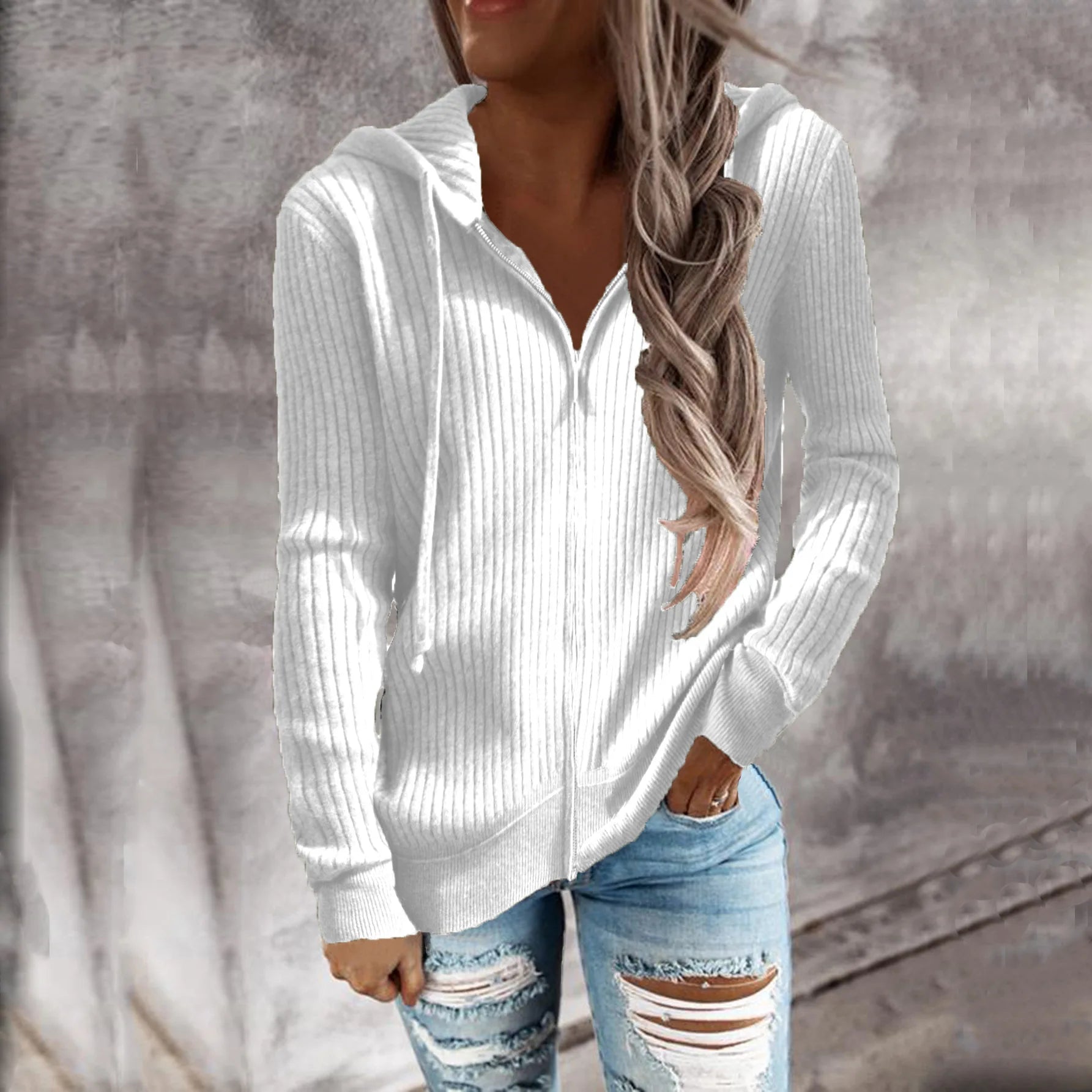 Hoodie_Capuchon_Rits_Dames_Comfortabel_Victoria_Mae