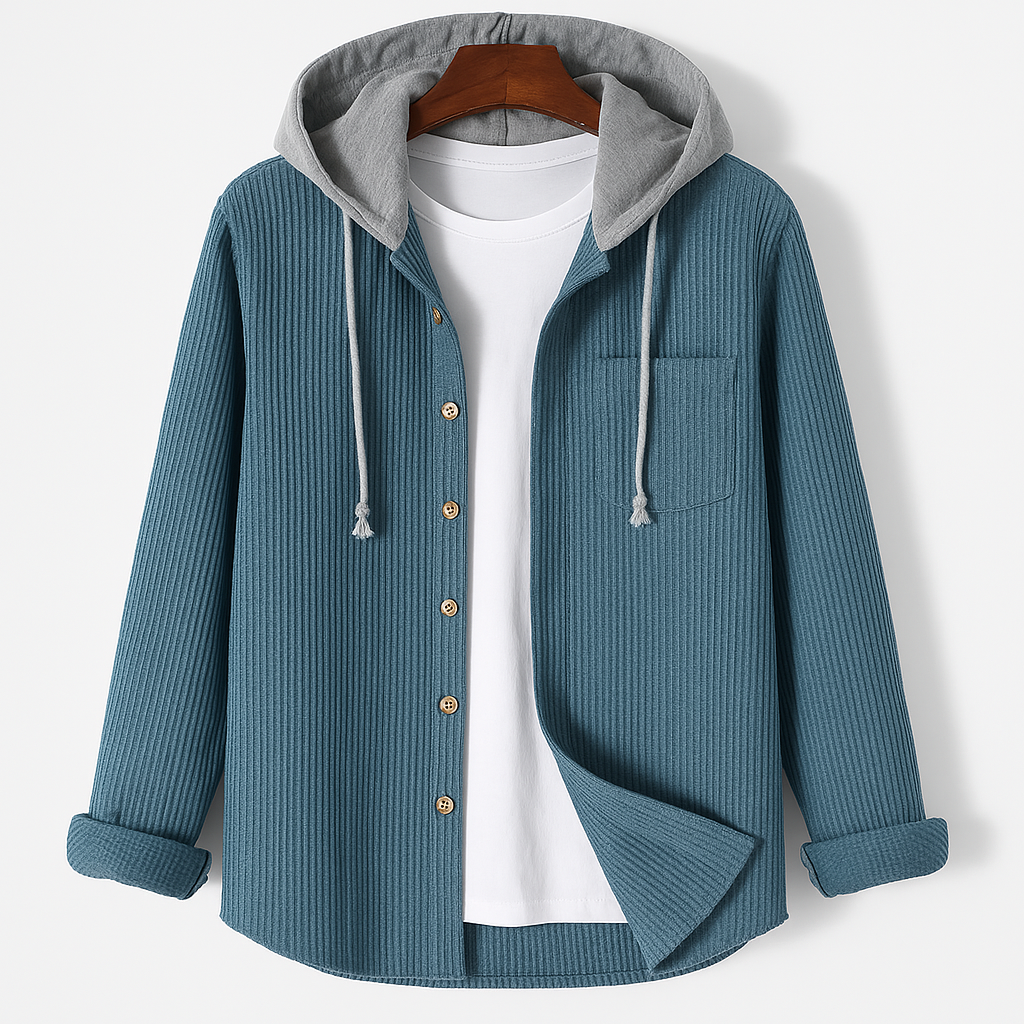 Dante | Geribbelde corduroy hoodie 0