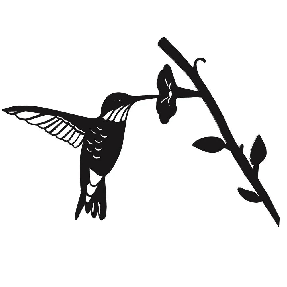 Decoratieve Zwarte Vogelvormige Wanddecoratie | Navando