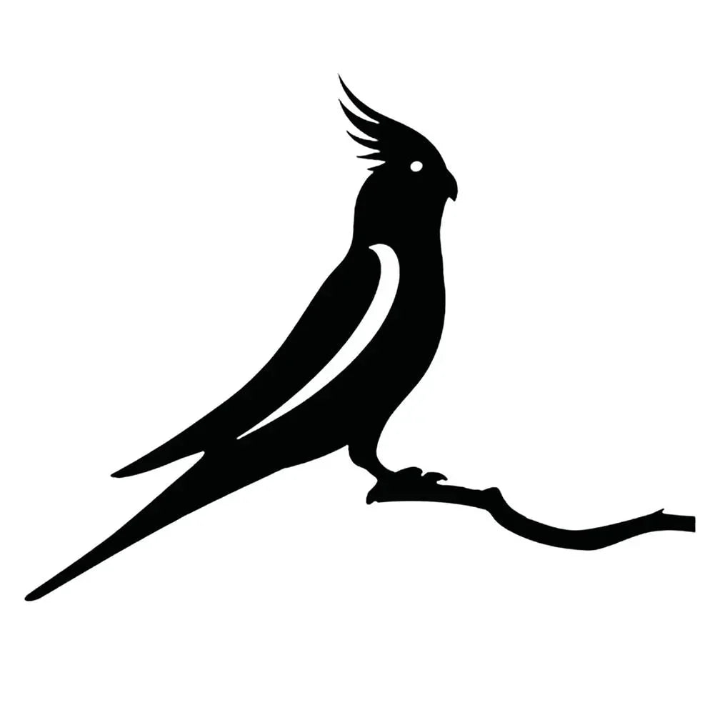 Decoratieve Zwarte Vogelvormige Wanddecoratie | Navando