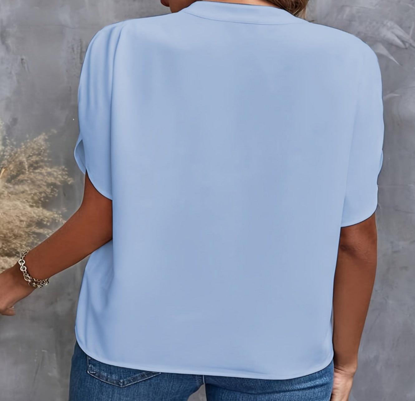 Marilou - Bluse mit Kurzarm und V-Ausschnitt für Damen