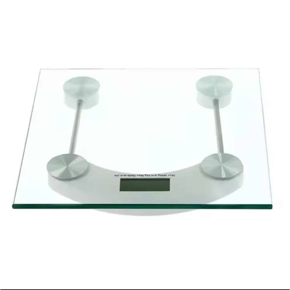 Digitale weegschaal | Transparant glazen platform, 180 kg 1