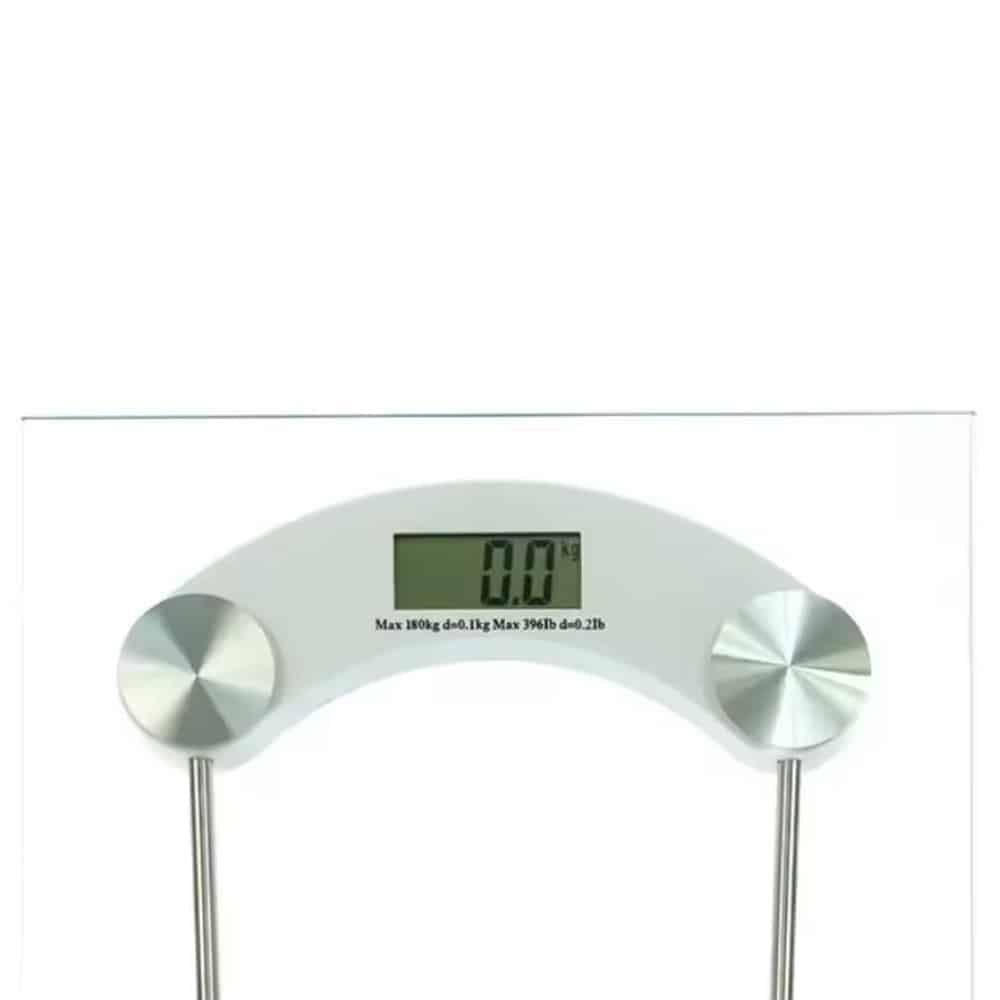 Digitale weegschaal | Transparant glazen platform, 180 kg 6